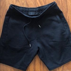 Zara - Cotton Elastic Waistband Drawstring Shorts